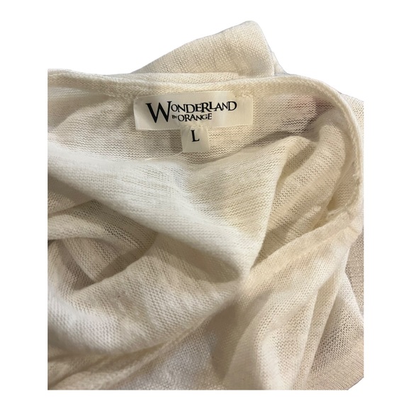 | wonderland orange | Floral Colorblock Flowy Blouse LG - Picture 6 of 6